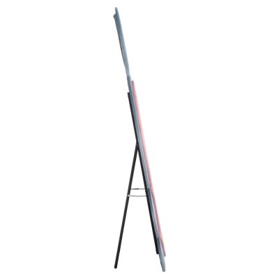 KIDS' FLOOR STANDING MIRROR BUNNY HM4489.02 MDF IN PINK & BLUE- BLACK STAND 80x162Hcm.