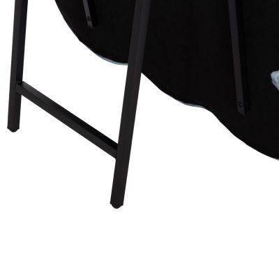 KIDS' FLOOR STANDING MIRROR BUNNY HM4489.02 MDF IN PINK & BLUE- BLACK STAND 80x162Hcm.