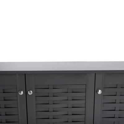 Шкаф за обувки КАРИБА-сив -114x34x68