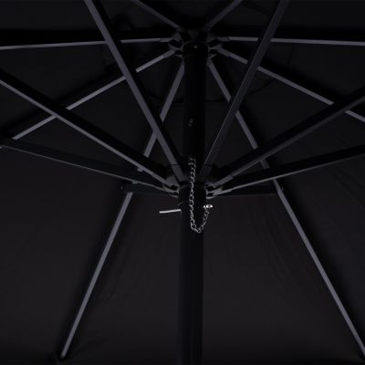 PROFESSIONAL UMBRELLA DARWIN HM6000.03 GREY POLE--BLACK ACRYLIC SHADE Φ2.35m
