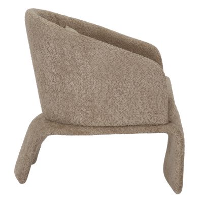 ARMCHAIR BEVY HM9677.03 BEIGE BOUCLE FABRIC-METAL FRAME 72x71x75Hcm.