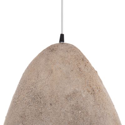 CEILING PENDANT LAMP STONE-LOOK STONER (S) FB94417 DARK BEIGE 37x30x45Hcm.