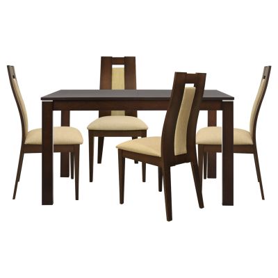 Set Dining Table 5 pieces Table Opened & 4 Chairs HM10053