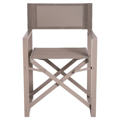 DIRECTOR'S CHAIR ALUMINUM DUPRE HM5094.03 CHAMPAGNE COLOR 57x48,5x85.5Hcm.