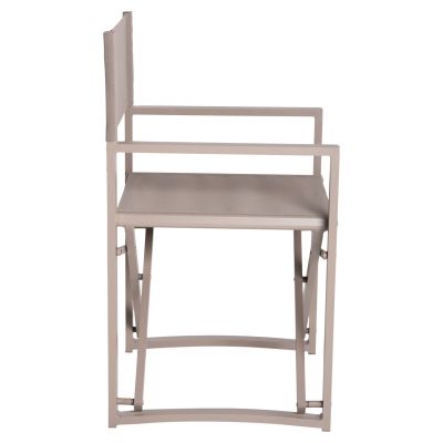 DIRECTOR'S CHAIR ALUMINUM DUPRE HM5094.03 CHAMPAGNE COLOR 57x48,5x85.5Hcm.