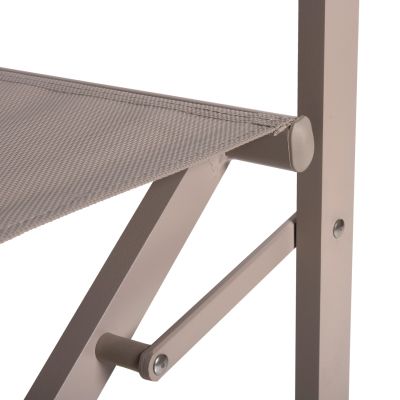 DIRECTOR'S CHAIR ALUMINUM DUPRE HM5094.03 CHAMPAGNE COLOR 57x48,5x85.5Hcm.