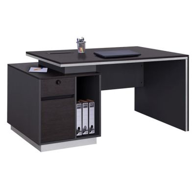 Professional office with left cabinet Rosewoof HM2087L 160x80x76Ηcm