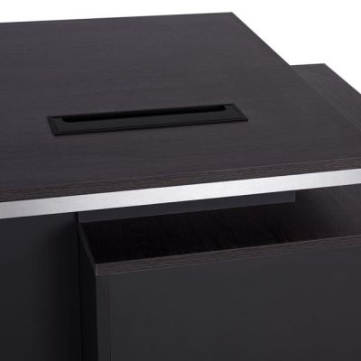 Professional office with left cabinet Rosewoof HM2087L 160x80x76Ηcm