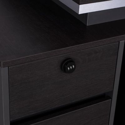 Professional office with left cabinet Rosewoof HM2087L 160x80x76Ηcm