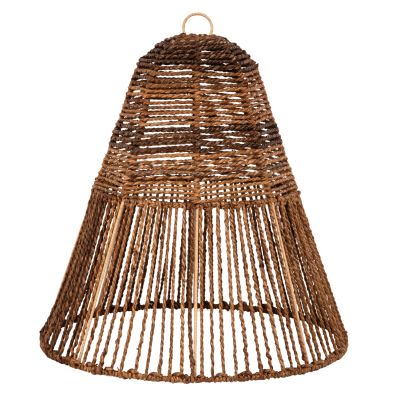 CEILING PENDANT LAMP HM7859 DRIED BANANA TREE FIBERS IN BROWN COLOR Φ61x61-156Hcm.
