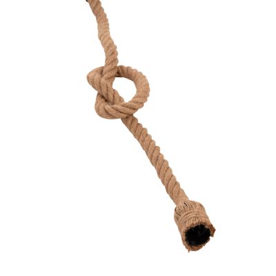 CEILING PENDANT LAMP WITH LIGHT BULB HM11932.02--ROPE 1M LONG AND 2cm THICK-E27 SOCKET