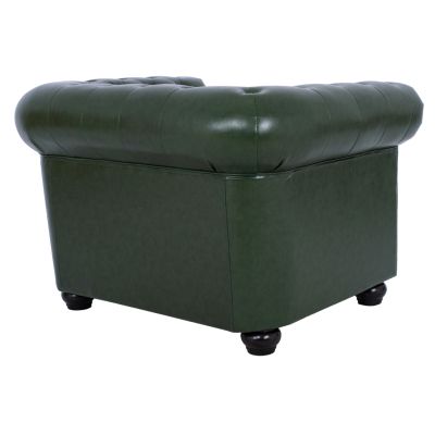 Armchair T. Chesterfield POLINA HM3011.08 Cypress Green PU 106x87x70H cm.