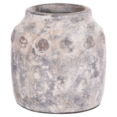 ДЕКОРАТИВНА ВАЗА VERMO-СИВО Φ20x19Всм.