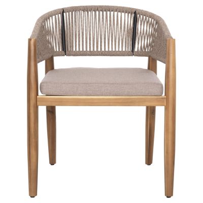 OUTDOOR DINING CHAIR NAVAN HM6135.02 ACACIA WOOD IN NATURAL-NYLON ROPE IN BEIGE 59x58x76Hcm.