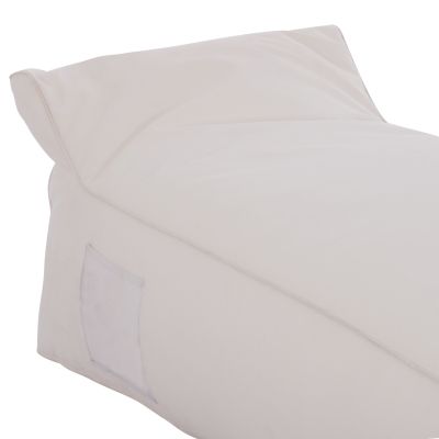 POUF WADELIN HM5774.11 WHITE TEXTILENE 190x80x40-60Hcm.