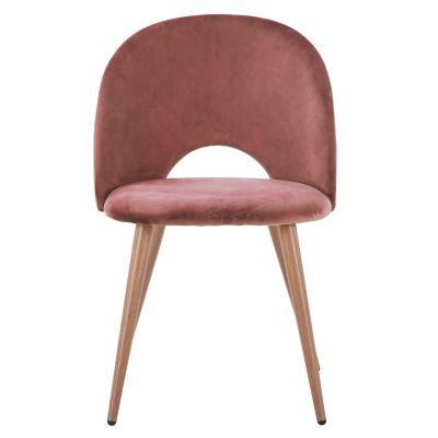 Dining Chair Velvet rotten apple and metallic legs HM8544.02 52x49,5x77 cm