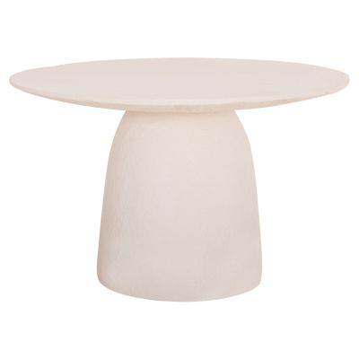 DINING TABLE ROUND SEPPO HM18154.02 FIBER CEMENT IN WHITE--Φ119,5x75,5Hcm.