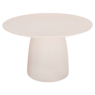 DINING TABLE ROUND SEPPO HM18154.02 FIBER CEMENT IN WHITE--Φ119,5x75,5Hcm.