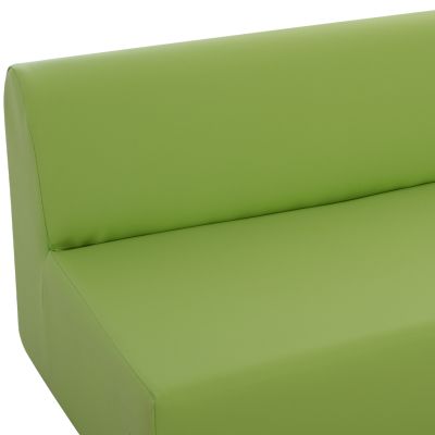 SOFA FOR KIDS HM3258.160, FOAM FILLINGS, PU LEATHER, LIME, 160x60x55