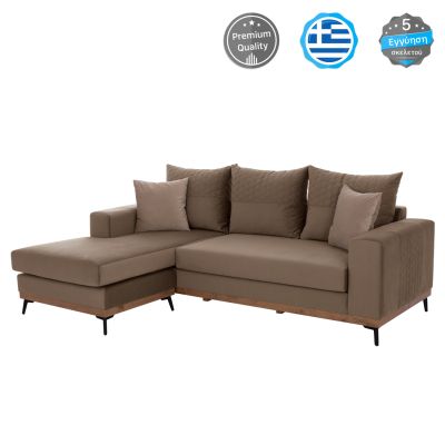 PORTOFINO corner sofa, beige color, high leg