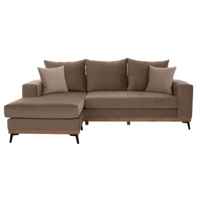 PORTOFINO corner sofa, beige color, high leg