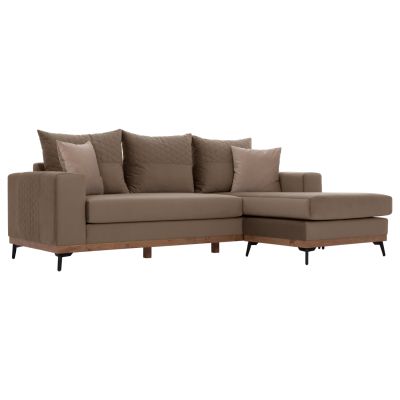 PORTOFINO corner sofa, beige color, high leg