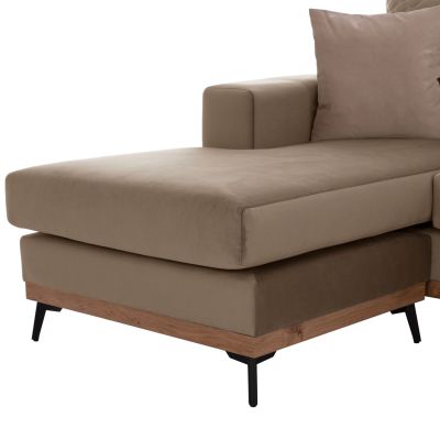 PORTOFINO corner sofa, beige color, high leg