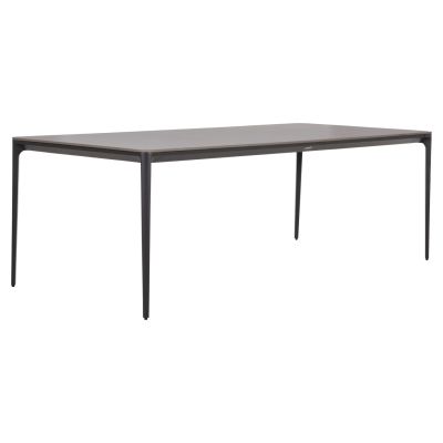 DINING TABLE STAD HM6558.01 GREY ALUMINUM FRAME & SINTERED STONE TOP 220x100x74Hcm.
