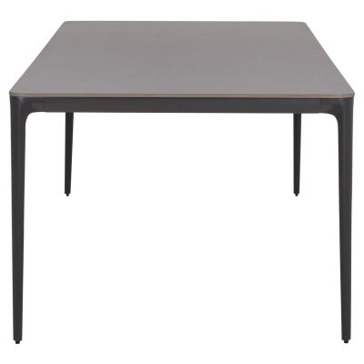 DINING TABLE STAD HM6558.01 GREY ALUMINUM FRAME & SINTERED STONE TOP 220x100x74Hcm.