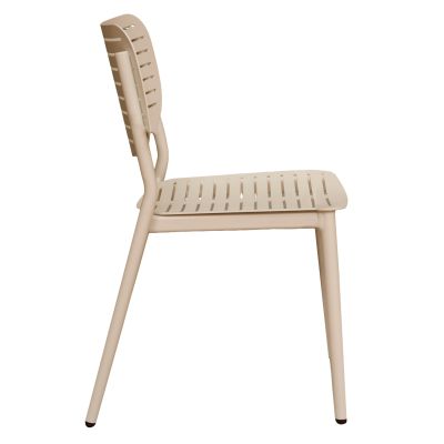 DINING CHAIR HILLIARD HM6645.04 ALUMINUM IN CHAMPAGNE COLOR 46x54x78Hcm