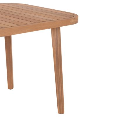 OUTDOOR DINING SET 7PCS CORT HM10908 ACACIA WOOD & ROPE IN NATURAL COLORS