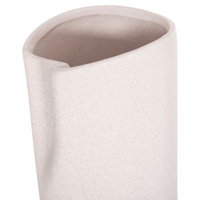 CERAMIC TABLE DECOR GLAZE HM4607.01 OFF WHITE WITH CRYSTALLISATION 15,2x15x30Hcm