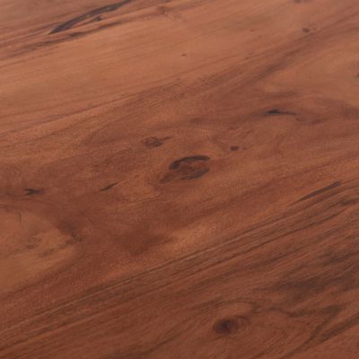 DINING TABLE MONTANA HM8336.12 ACACIA WOOD-4cm TOP THICKNESS--WHITE LEGS 160x90x77Hcm.
