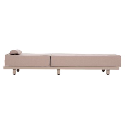 PROFESSIONAL SUNLOUNGER JESSIE HM10714.04 CAPPUCCINO ALUMINUM-BEIGE CUSHION 200x71x79Hcm.