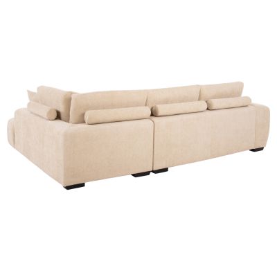 CORNER SOFA (RIGHT) COVEN HM3266.01R ECRU FABRIC 298x102-208x85Hcm.