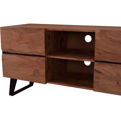 TV Furniture HM8174.11 Alicia Solid acacia wood Natural 130x43x66 cm.