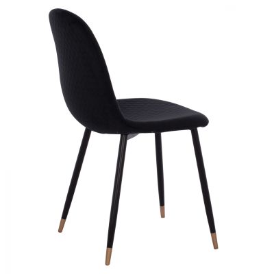 КАРЪКА LUCILLE HM8552.04 ΑΠΟ ΒΕΛΟΥΔΟ ΜΑΥΡΟ ΜΕ ΜΕΤΑΛΛΙΚΟ ΣΚΕΛΕΤΟ 45X56X81Υ ек.