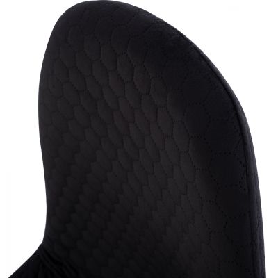КАРЪКА LUCILLE HM8552.04 ΑΠΟ ΒΕΛΟΥΔΟ ΜΑΥΡΟ ΜΕ ΜΕΤΑΛΛΙΚΟ ΣΚΕΛΕΤΟ 45X56X81Υ ек.