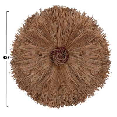WALL DECORATION ROUND ABOR HM4717 SISAL FIBERS IN NATURAL Φ60cm.
