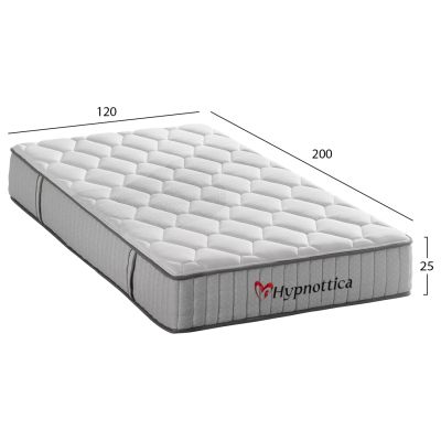 MATTRESS SEMI-DOUBLE HYPNOTTICA HM748.02 POCKET SPRINGS--WHITE (ROLL-PACKING) 120x200x25Hcm