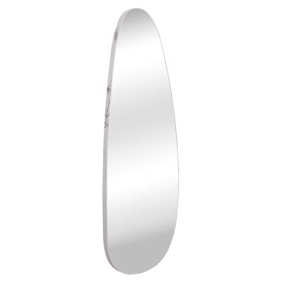 WALL MIRROR CRITHER HM4486.05 MDF FRAME IN WHITE MARBLE COLORING 49x140Hcm.