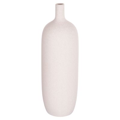 CERAMIC TABLE DECOR GALAD HM4623.01 OFF WHITE WITH CRYSTALLIZATION Φ18x57Hcm.