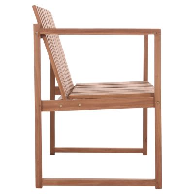 OUTDOOR BENCH 2-SEATER VED HM18124 TEAK WOOD IN NATURAL COLOR 130x60x86Hcm.