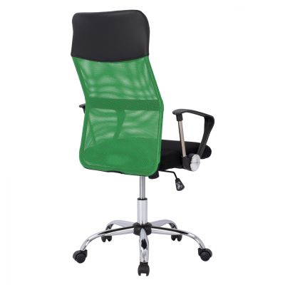 Office chair HM1000.03 Black Green Mesh chromed leg 61x58x118