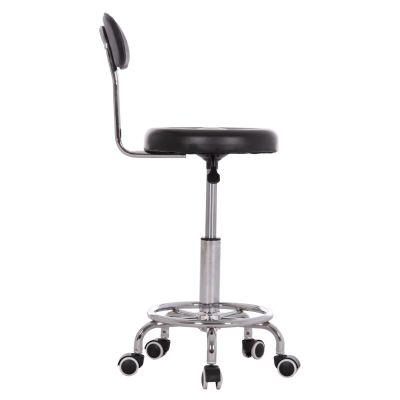 OFFICE DESIGNER'S SWIVEL STOOL IRIS HM211.21 BLACK PU 34x43x86.5Hcm.