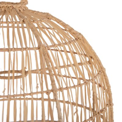 CEILING PENDANT LAMP HM7890 PALM LEAF FIBERS IN NATURAL COLOR Φ35x163Hcm.