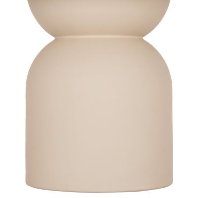 ROUND DINING TABLE KAZVIN HM6582.02 BEIGE FIBER CEMENT Φ130x75Hcm.
