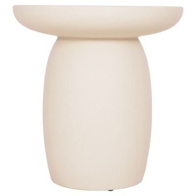 ROUND SIDE TABLE HIKARI HM6593.02 BEIGE FIBER CEMENT Φ46x48Hcm