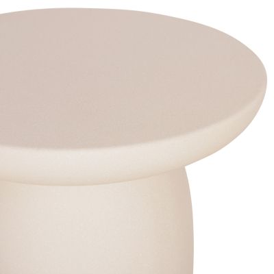 ROUND SIDE TABLE HIKARI HM6593.02 BEIGE FIBER CEMENT Φ46x48Hcm