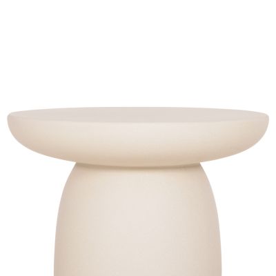 ROUND SIDE TABLE HIKARI HM6593.02 BEIGE FIBER CEMENT Φ46x48Hcm